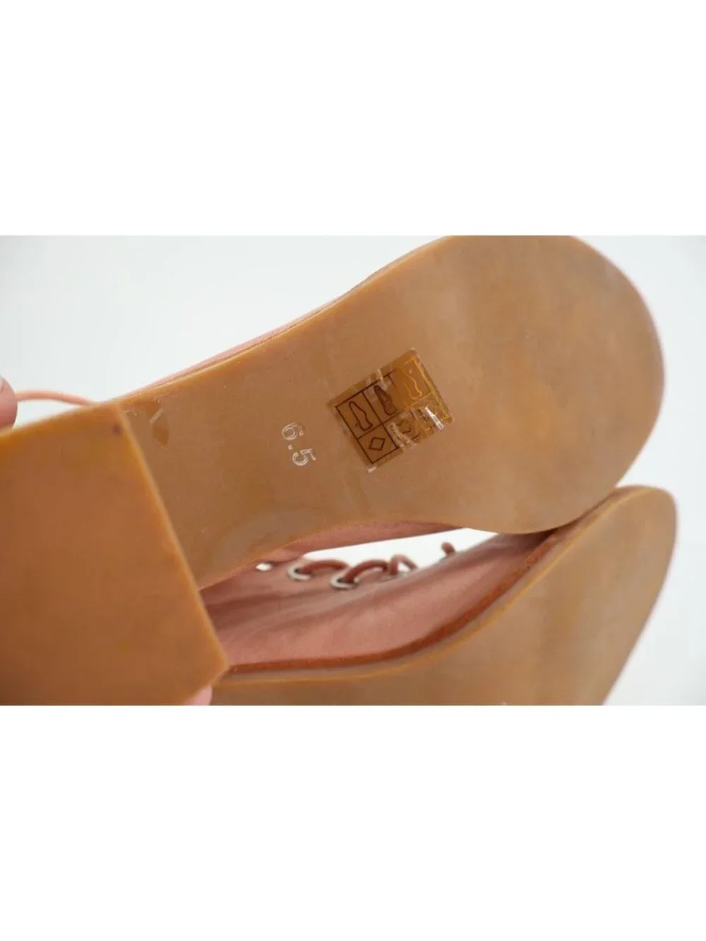 Jeffrey Campbell X Free People Gladiator Sandal Pink Leather Lace Up Boho Sz 6.5